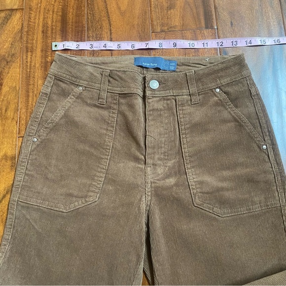 Indigo Rising corduroy pants womens size 5/27 Boot Cut high rise Brown/Tan - Picture 3 of 8